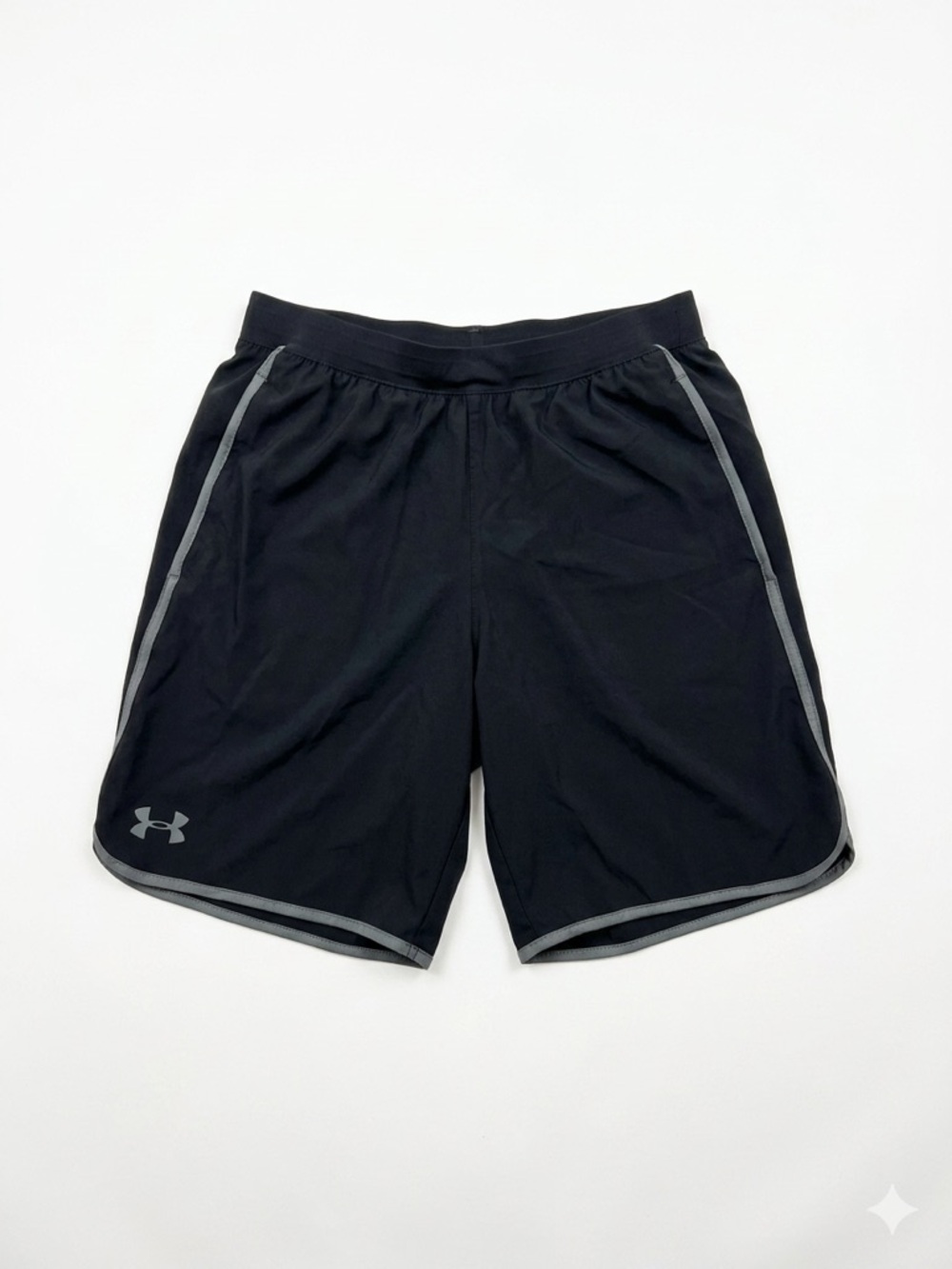 Under Armour Black Men’s Athletic Shorts with Gray Trim